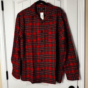 Simply Southern Red Plaid Button-Up Shirt NWT